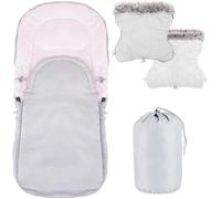 Springos® Chancelière Universelle Pour Poussette, Housse De Siège De Bébé, Sac De Couchage,Chaude, Couvre-Jambe Avec Moufle Multicolore