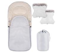 Springos® Chancelière Universelle Pour Poussette, Housse De Siège De Bébé, Sac De Couchage,Chaude, Couvre-Jambe Avec Moufle Multicolore