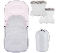 Springos® Chancelière Universelle Pour Poussette, Housse De Siège De Bébé, Sac De Couchage,Chaude, Couvre-Jambe Avec Moufle Multicolore
