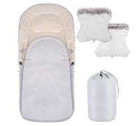 SPRINGOS® Chancelière universelle pour poussette, housse de siège de bébé, sac de couchage,chaude, couvre-jambe avec moufle