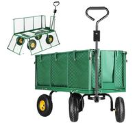 SPRINGOS Chariot de transport avec bâche amovible - Charge maximale : 400 kg