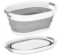 SPRINGOS Collecteur de linge, bac de lavage, panier avec poignées, pliable, 24 l