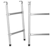 SPRINGOS Échelle universelle pour trampoline avec 2 marches 38,5 x 62 cm Argent