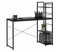 SPRINGOS Établi en métal 120 x 48 cm avec étagères en MDF + pieds réglables en hauteur et hauteur d'étagère flexible pour garage, cave, atelier et loisirs, charge maximale : 100 kg