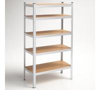 SPRINGOS Étagère en métal pour garage, cave, 60 x 100 x 180 cm, 5 étagères