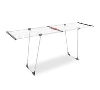 SPRINGOS Séchoir à linge télescopique pliable - Longueur extensible jusqu'à 19 m - Pour vêtements et linge dans la maison