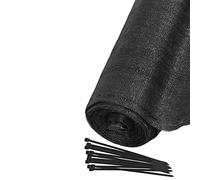 SPRINGOS Filet d'ombrage Filet de protection solaire 1,2 x 25 m Brise-vue avec 100 serre-câbles