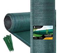 SPRINGOS Filet d'ombrage Filet d'ombrage 1,5 x 10 m 185 g/m² Cache-clôture y Compris 50 Attaches-câbles