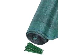 SPRINGOS Filet d'ombrage Filet d'ombrage 1,5 x 50 m 185 g/m² Cache-clôture y Compris 200 Attaches-câbles