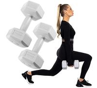 SPRINGOS Haltères Hexagonales 2 x 4 kg - Idéales pour Musculation et Fitness à Domicile