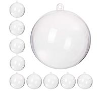 SPRINGOS Lot de 10 boules de Noël à remplir soi-même Ø 11 cm
