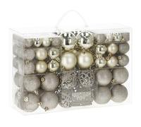 Springos - Lot de 100 décorations de sapin de Noël - En plastique - Pour Noël, fête, mariage (doré)