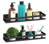 SPRINGOS Lot de 2 étagères de Douche avec Bord pour Salle de Bain, Cuisine, Bureau, 10 x 40 cm