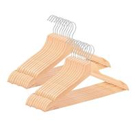 SPRINGOS Lot de 20 cintres en bois 42,5 cm