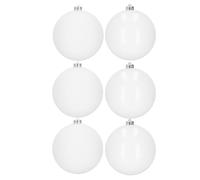 SPRINGOS Lot de 6 boules de Noël en plastique, diamètre 10 cm