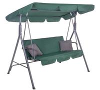 SPRINGOS Luna Balancelle de jardin 3 personnes avec toit