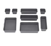 SPRINGOS Multipack Organisateur de Tiroirs Boîtes de Rangement Organisateur de Tiroirs Lavables Boîte de Rangement Organisateur de Maquillage en Plastique