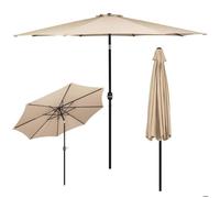 Springos® Parasol De Jardin Avec Fonction D¿Inclinaison Et Système À Manivelle 300 X 245 Cm Multicolore