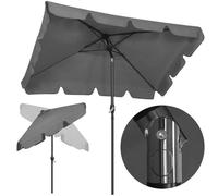 Springos® Parasol De Jardin Rectangulaire Avec Fonction D¿Inclinaison Et Manivelle 240 Cm Multicolore