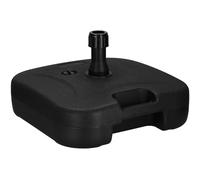 SPRINGOS Pied de Parasol extérieur carré 22l Noir Plastique remplissable Support parasols Lourds terrasse Balcon Jardin Base Stable diamètre mm