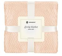 SPRINGOS Plaid Couvre-lit Couverture 160X200 cm Moelleux Extra Doux