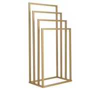 SPRINGOS Porte-serviettes Porte-serviettes autoportant en métal 96 cm de haut 4 barres Porte-serviettes de bain Porte-serviettes sur pied