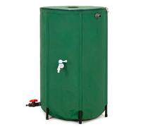 Springos® Réservoir pliable ¿ tonneau de récupération d'eau de pluie 250L avec embout de gouttière et robinets