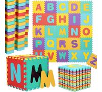 SPRINGOS Tapis puzzle Tapis de jeu 26 puzzles Lettres colorées Tapis éducatif pour bébés 170 x 150 x 1 cm Mousse Eva Tapis de jeu pour jeunes enfants