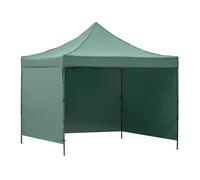 SPRINGOS Tonnelle pliante 3 x 3 m étanche réglable en hauteur structure en acier avec 3 parties latérales et sac de transport - Oxford 420D résistant aux intempéries - tente de fête pour terrasse