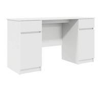 SpringSale*BUREAU de travail minimaliste,Table d'écriture à domicile""UNIQUE""Blanc - avec tiroir Blanc 140x49x76 cm Bois d'ingénierie