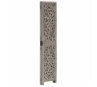 SpringSale*Cloison de séparation mobile stable,JILLE'S,PARAVENT d'extérieur/Salon - 3 panneaux, Gris 120x165 cm Bois manguier 5290