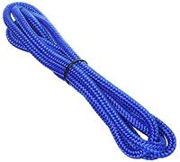 GOKI Corde à sauter tressée 2,5 m Bleu/Noir G
