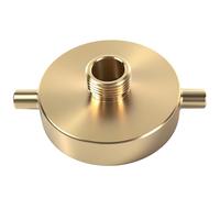 SpringSpray Adaptateur d'abri d'incendie en laiton avec cosse de broche pour équipement incendie en laiton 2-1/2" NST (NH) femelle x 3/4" GHT mâle en laiton adaptateur pour tuyau d'arrosage