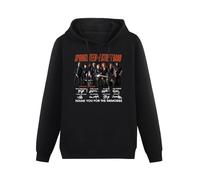 Springsteen and Estreet Band 2023 Tour Signatures Unisex Hooded Printed Pullover Hoodies Mens Black Sweatshirts S