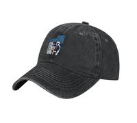 Springsteen Rock Singer Bruce Casquette de Baseball en Denim délavé The Boss Style Rock rétro Vieilli Unisexe réglable Logo Classique Streetwear pour Les Festivals de Musique Cadeau pour Les Fans