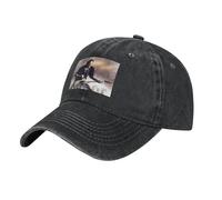 Springsteen Rock Singer Bruce Casquette de Baseball en Denim délavé The Boss Style Rock rétro Vieilli Unisexe réglable Logo Classique Streetwear pour Les Festivals de Musique Cadeau pour Les Fans
