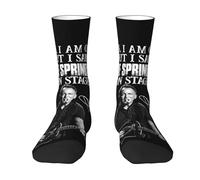 Springsteen Rock Singer Bruce Chaussettes The Boss rock band périphériques Unisexe tendance Couleur contrastée mi-tube Chaussettes Album classique couleur festival de musique soutien équipement