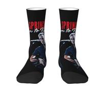 Springsteen Rock Singer Bruce Chaussettes The Boss rock band périphériques Unisexe tendance Couleur contrastée mi-tube Chaussettes Album classique couleur festival de musique soutien équipement