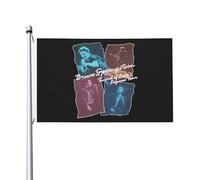 Springsteen Rock Singer Bruce Drapeau imprimé recto verso 3x5FT The Boss rock commémoratif drapeau cour/garage/concert fête décoration œillets métalliques collection de fans cadeau