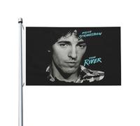 Springsteen Rock Singer Bruce Drapeau imprimé recto verso 3x5FT The Boss rock commémoratif drapeau cour/garage/concert fête décoration œillets métalliques collection de fans cadeau
