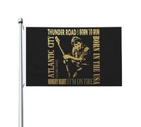 Springsteen Rock Singer Bruce Drapeau imprimé recto verso 3x5FT The Boss rock commémoratif drapeau cour/garage/concert fête décoration œillets métalliques collection de fans cadeau