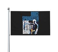 Springsteen Rock Singer Bruce Drapeau imprimé recto verso 3x5FT The Boss rock commémoratif drapeau cour/garage/concert fête décoration œillets métalliques collection de fans cadeau