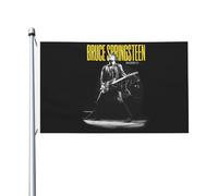 Springsteen Rock Singer Bruce Drapeau imprimé recto verso 3x5FT The Boss rock commémoratif drapeau cour/garage/concert fête décoration œillets métalliques collection de fans cadeau