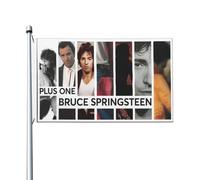 Springsteen Rock Singer Bruce Drapeau imprimé recto verso 3x5FT The Boss rock commémoratif drapeau cour/garage/concert fête décoration œillets métalliques collection de fans cadeau