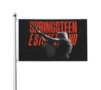 Springsteen Rock Singer Bruce Drapeau imprimé recto verso 3x5FT The Boss rock commémoratif drapeau cour/garage/concert fête décoration œillets métalliques collection de fans cadeau