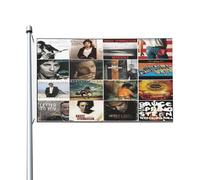 Springsteen Rock Singer Bruce Drapeau imprimé recto verso 3x5FT The Boss rock commémoratif drapeau cour/garage/concert fête décoration œillets métalliques collection de fans cadeau