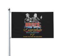 Springsteen Rock Singer Bruce Drapeau imprimé recto verso 3x5FT The Boss rock commémoratif drapeau cour/garage/concert fête décoration œillets métalliques collection de fans cadeau