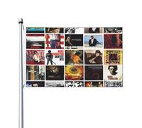 Springsteen Rock Singer Bruce Drapeau imprimé recto verso 3x5FT The Boss rock commémoratif drapeau cour/garage/concert fête décoration œillets métalliques collection de fans cadeau