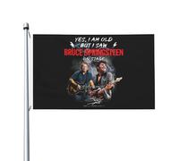 Springsteen Rock Singer Bruce Drapeau imprimé recto verso 3x5FT The Boss rock commémoratif drapeau cour/garage/concert fête décoration œillets métalliques collection de fans cadeau