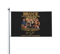 Springsteen Rock Singer Bruce Drapeau imprimé recto verso 3x5FT The Boss rock commémoratif drapeau cour/garage/concert fête décoration œillets métalliques collection de fans cadeau